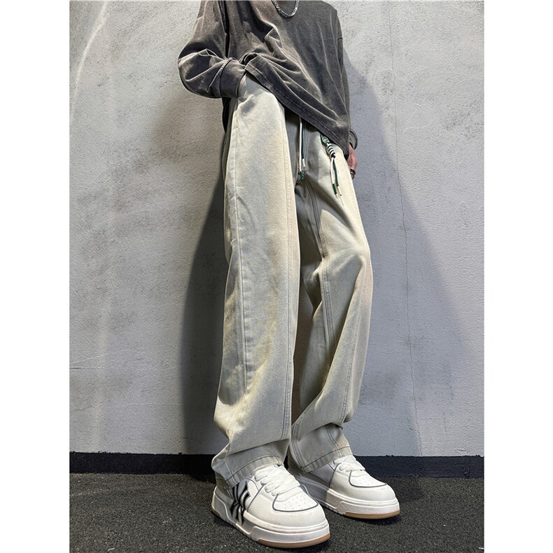 k1086-p55-控78S-3XL现货折皱宽松cleanfit牛仔裤,男装牛仔裤,星座116
