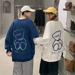 秋季男士情侣外套卫衣上衣宽松长袖潮流夜光9710/图片