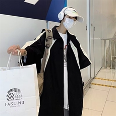 翻领撞色短袖衬衫双拉链五分袖CS42，男装衬衫，星座1116A-1（原606A）