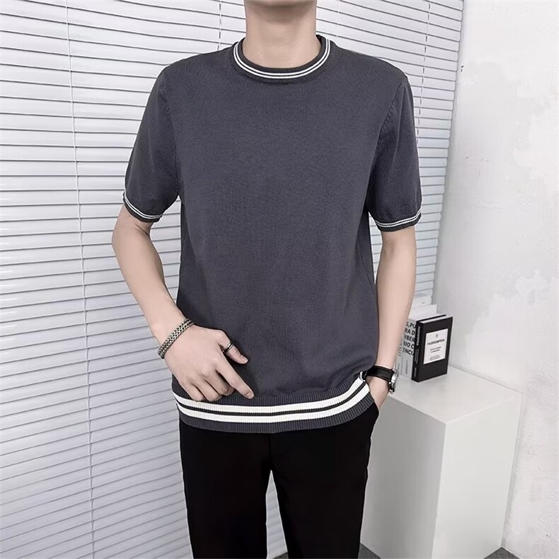 男士短袖T恤韩版潮流宽松打底衫男装衣服潮牌百搭半袖体TM22,男装T恤,星座1116A-2（原606A-1）