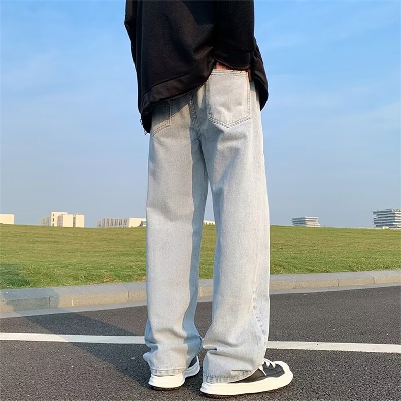 裤子男款秋季新款美式高街vibe潮N9024P60,男装牛仔裤,星座1116-2