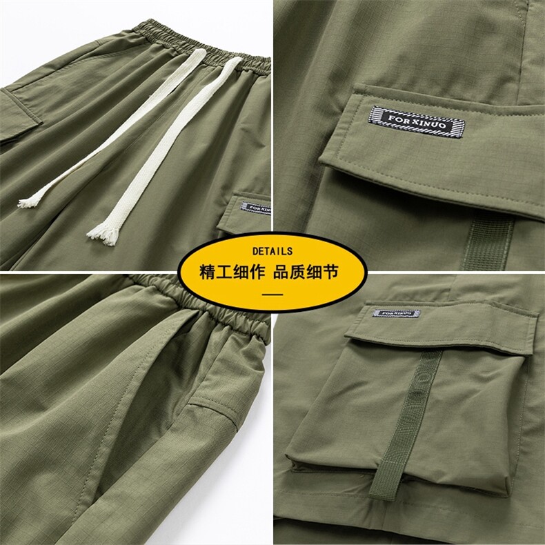 夏季高品工装短款男纯色宽松大码潮牌五分裤DSA157-1-D612-特P36,男装牛仔裤,电商A157-1