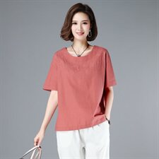 纯色气质大方简约百搭个性时尚潮流T恤，女装T恤，奕阳依阁