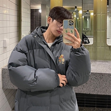现货抖音得物可供视频三防加厚羽绒连帽棉衣外套面包棉服85559，男装棉衣，电商A486