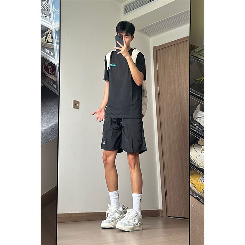 特批17 夏季潮流休闲时尚百搭高级感短裤男锦纶图片