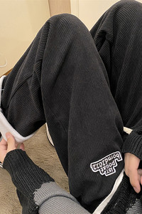 冬季新款灯芯绒加绒加厚休闲裤 K5415 B315 P65控78图片