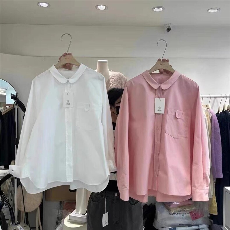 韩版休闲衬衫，女装衬衫，依多坊