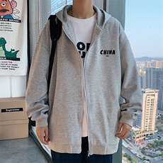 KS21248-P38加绒-P43连帽开衫卫衣男运动外套大码班服，男装卫衣，电商A040
