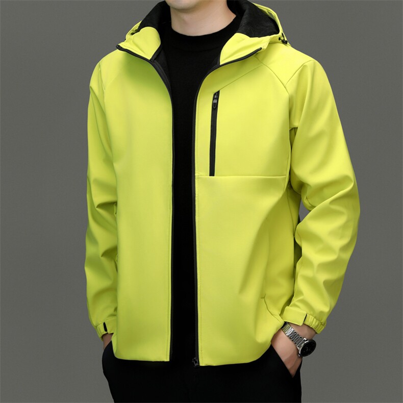 S-F9802春秋男士加绒三防冲锋衣户外登山连帽时尚休闲夹克图片