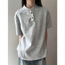 网图-T恤拼接高街痞帅夏季POLO衫正肩中性短袖大码上衣S430-特28，男装T恤，电商A233-1