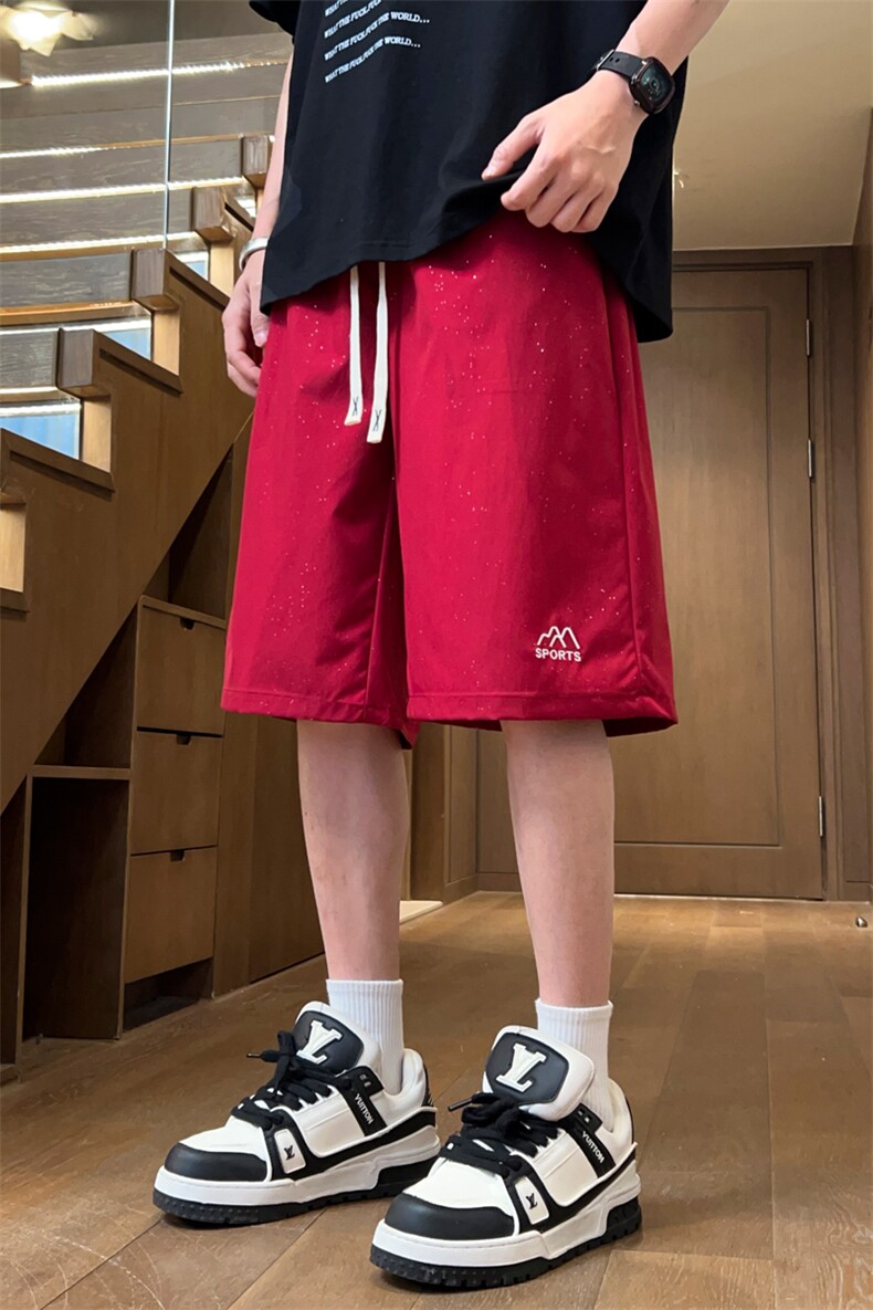 ！2025夏季新款男士星空速干短裤潮牌刺绣五分裤DK273特P20,男装休闲裤,电商B220