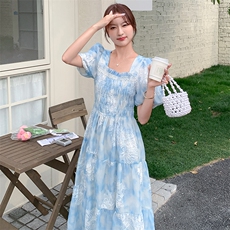 2025夏季新品2C256-9515-P145-208刺绣手工钉珠连衣裙，女装连衣裙，2C256