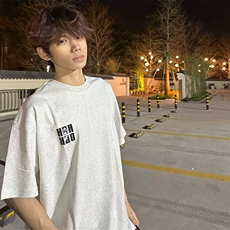 万针全刺绣工艺抖音得物高品质260克重磅纯棉双纱美式高街短袖T恤，男装T恤，电商A486