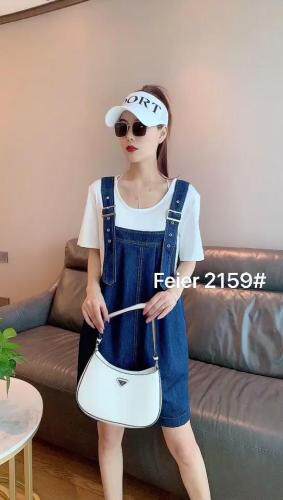 薄料牛仔背带裤套装，女装职业装，菲儿