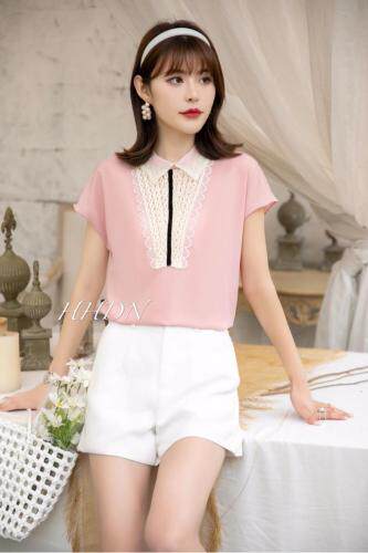 【现货】2021新款夏装雪纺小衫，女装，红火丹妮