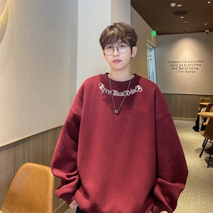 ！圆领卫衣男装港风长袖t恤男外套男 WY518-特P23图片