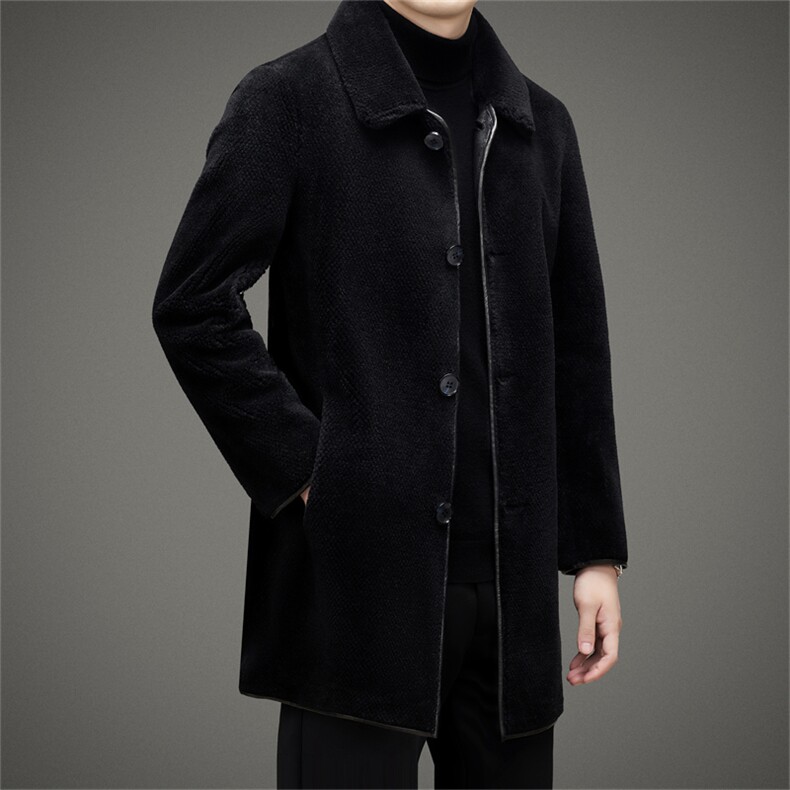 BAMJ-1137钱塘2020-2中年男士冬季厚款翻领简约商务夹克外套P280,男装夹克,钱塘207-2