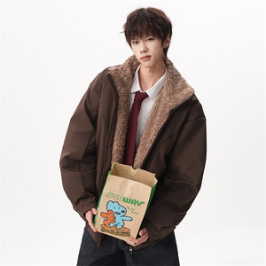 现货 座山雕羽绒服立领毛领加厚保暖宽松外套225-2-Y216-P228图片