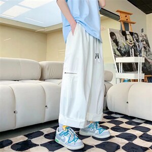 日系潮流新款潮牌气质文艺慵懒ins百搭休闲裤男 现货  K2714-P38图片