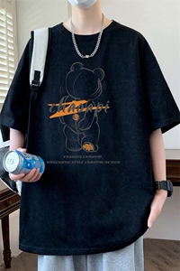 ！2026夏季新款男士百搭潮牌短袖T恤半袖体恤T2563特P25图片