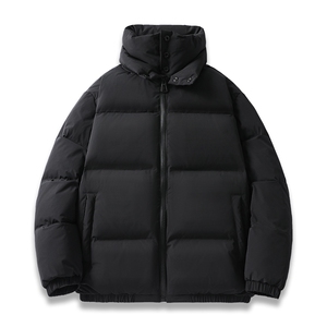 新标90%白鸭绒简约休闲拼色立领外套纯色羽绒服ESY0206-P210图片