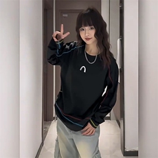 美式高街解构工艺速干长袖T恤衫男女款防晒上衣户外运动骑行服潮，男装防晒衣，电商A486