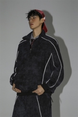可二开脏脏灰扎染大码M-5XL卫衣WY78064P68卫裤WK78065P68套装，男装休闲裤，星座227-7