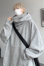 8XL-M刺客美式机能风外套高领连帽卫衣男加绒加厚上衣WY14P68控88，男装卫衣，电商D206-1