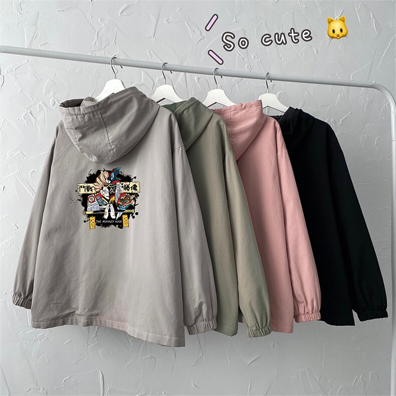 JK41116-P85纯棉连帽夹克男士大码工装夹克男外套男,男装夹克,电商A040