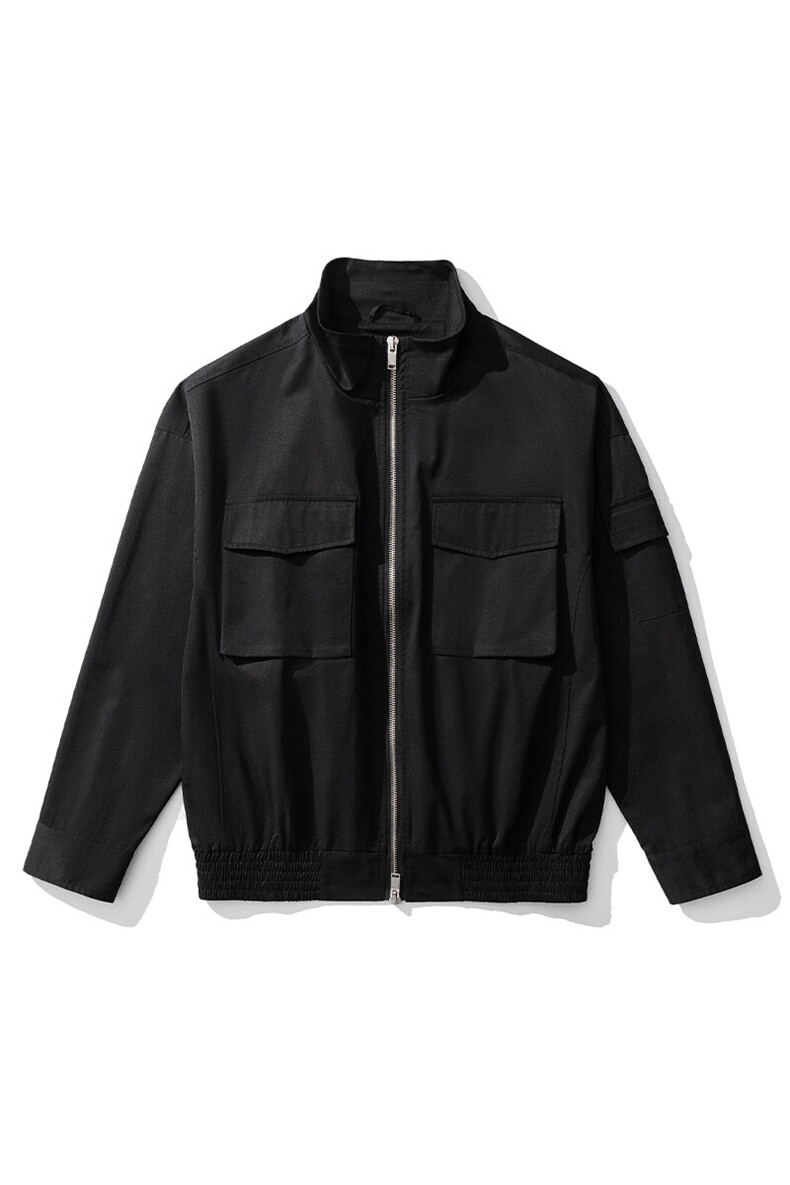 1立领多口袋工装大码M-5XL夹克男:100%聚酯纤维JK77987P85控138,男装夹克,星座226-2
