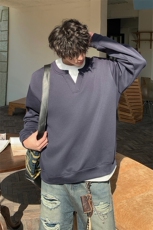 春款新款热卖货足卫衣假两件宽松上衣百搭长袖打底衫HY696P45，男装卫衣，电商A102B