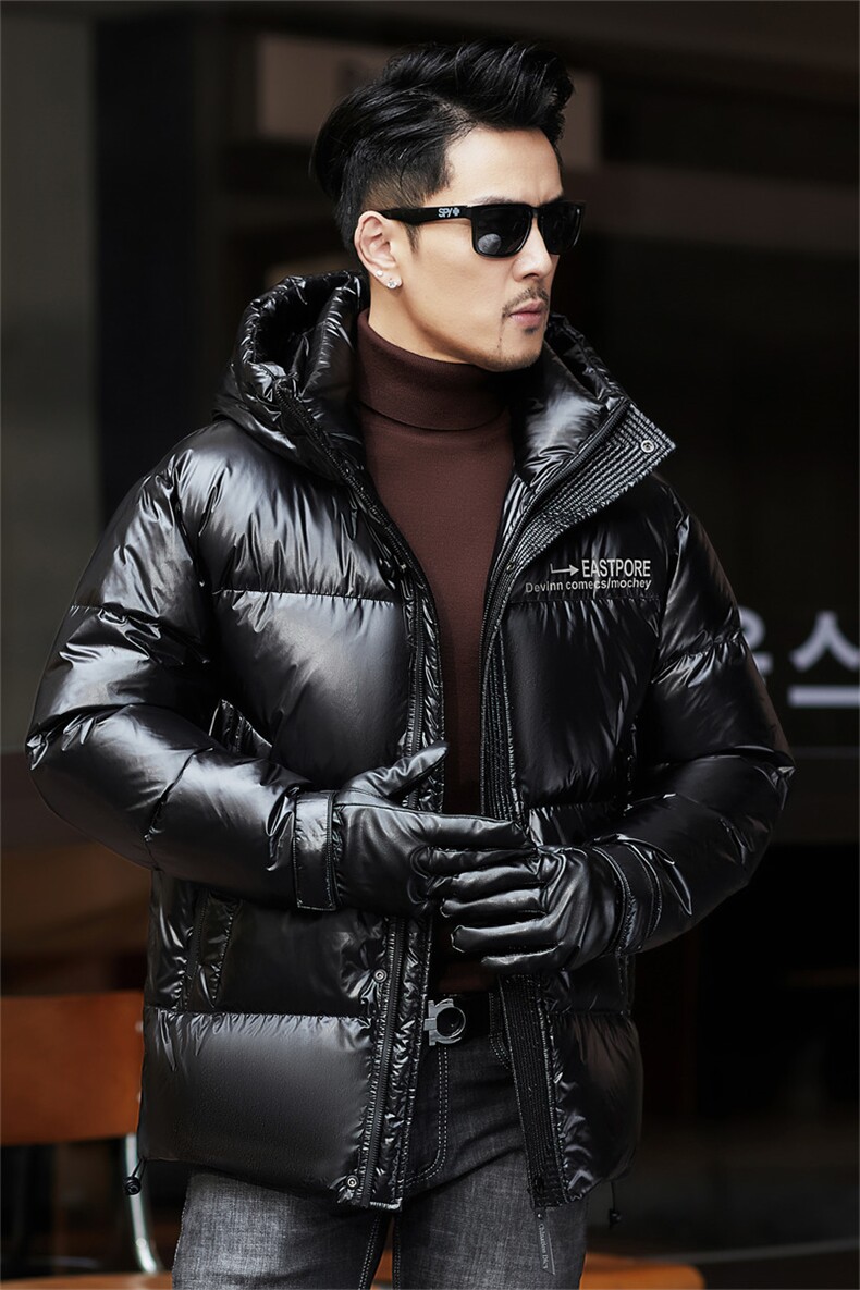ZMS-M28756新款冬季男士白鸭绒羽绒服连帽保暖外套修身大衣,男装羽绒服,电商B360
