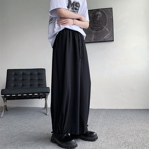山本暗黑武士裤男女日系潮牌宽松阔腿裤束脚裤裙裤XK74-P75图片