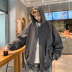 特P75控128控138麂皮绒飞行服外套夹克男00%聚酯纤维JP2417，男装夹克，电商B370