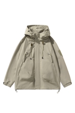 冲锋衣男高品纯色宽松夹克外套DSA157B-J90-P60，男装夹克，电商A157B