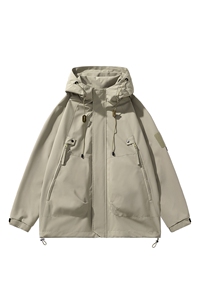 冲锋衣男高品纯色宽松夹克外套DSA157B-J90-P60图片