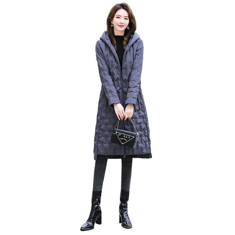 现货！专柜品质！2022冬装新款羽绒服女长款90%白鸭绒时尚优雅,女装羽绒服,铭街依杨
