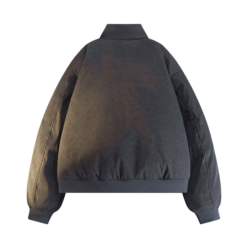 90%绒夹克式羽绒服男立领休闲加厚白鸭绒外套YR007-P205,男装夹克,星座210-1