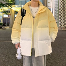 现货港风棉衣男渐变立领二开加厚棉袄DSA157B-M8860-特P75，男装棉衣，电商A157B