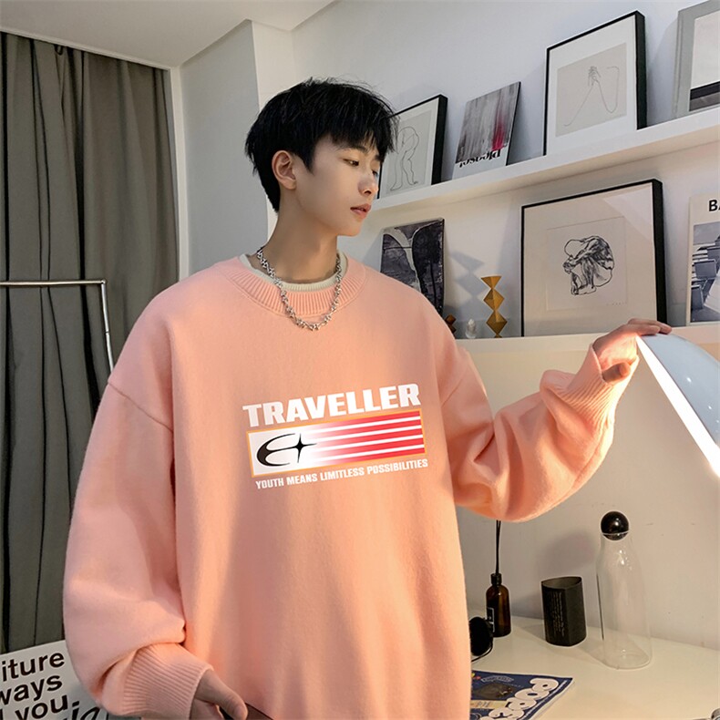 假两件毛衣男大码加绒针织衫男毛线衣M80362-P55加绒P70,男装针织衫/毛衣,电商A040