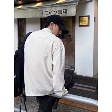 1506A/G30820/P42秋日系中性古着长袖衬衫男女生宽松1，男装衬衫，星座1506A