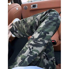 迷彩卫裤男款秋季慵懒风直筒弯刀裤子cleanfit休闲运动裤K03，男装休闲裤，星座1116A（原606A-3）