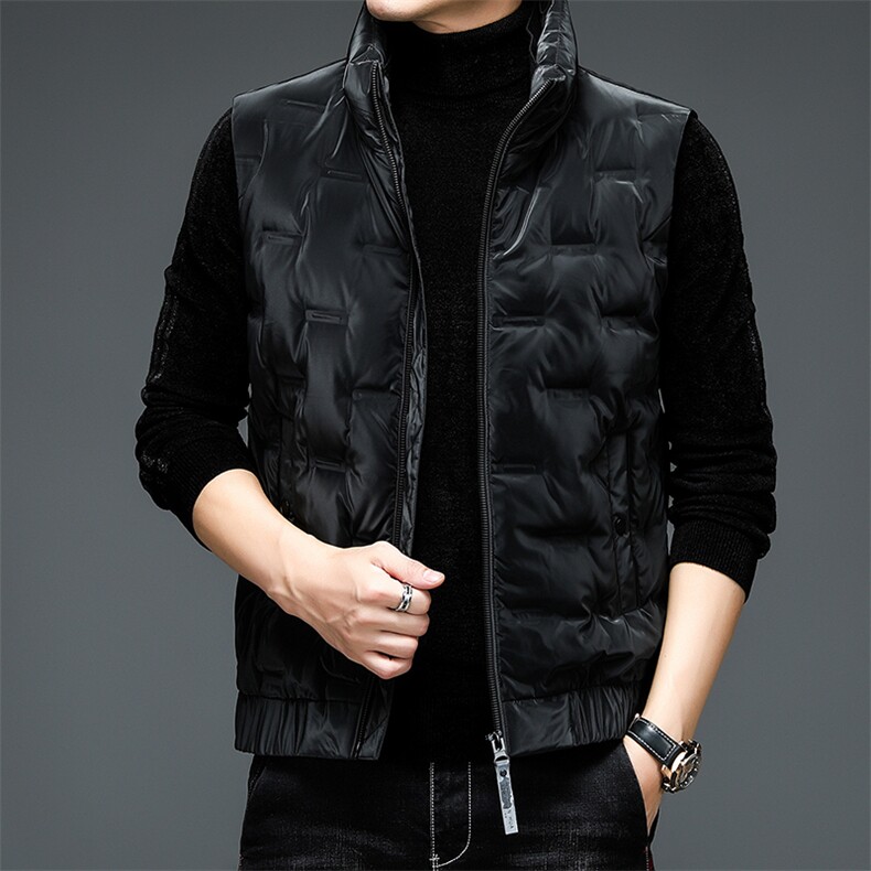 2021中年男士秋季新款外套男装韩版潮流背心棉服外套XS98818-P135图片