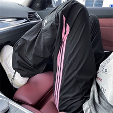 美式条纹速干冲锋裤男夏季潮牌拼接大口袋工装裤高街直筒速干长裤，男装工装外套，星座505-2（原电商A260-1)