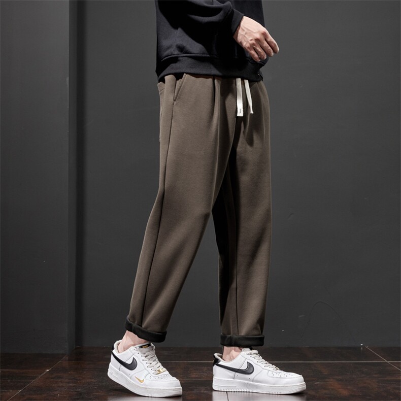 特批宽松直筒休闲裤男士新款秋冬季加厚百搭长裤J830-P40/加绒P50,男装卫衣,星座509