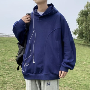 重磅卫衣男生2024年秋冬季美式痞帅帽衫衣服连帽外套男款2110 P56图片