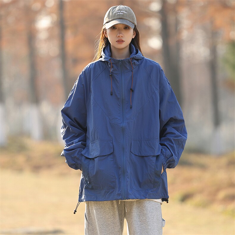 户外防晒衣男士休闲夹克潮流薄款外套潮流春夏款A266-FS001-P35，男装防晒衣，电商A266