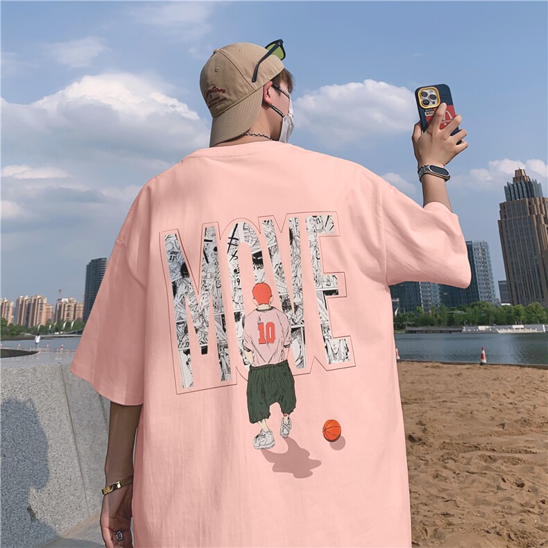 ！纯棉重磅220克 夏季男士印花短袖T恤QT707-T262-P25图片