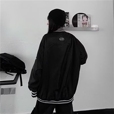 410-P43美式棒球服男女宽松刺绣秋季ins高街潮流休闲夹克，男装夹克，电商B323A