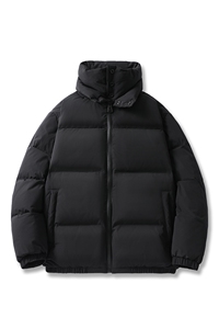 新标90%白鸭绒简约休闲拼色立领外套纯色羽绒服ESY0206-P210图片